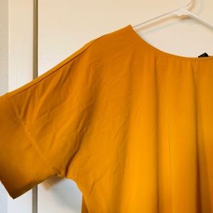 Yellow Batwing-ish Business Casual F21 Blouse